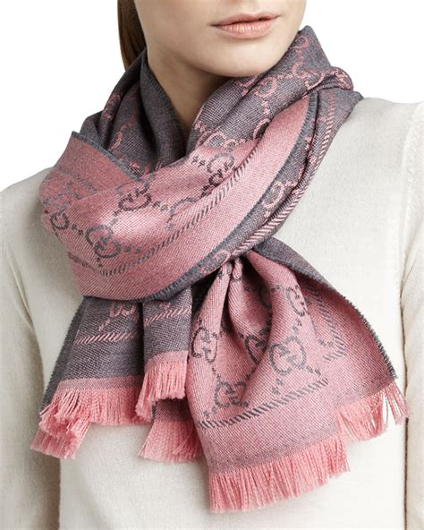 hot pink gucci scarf|Gucci oversized scarf.